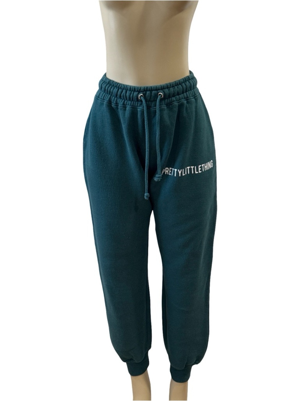 PrettyLittleThing Teal Fleece Joggers